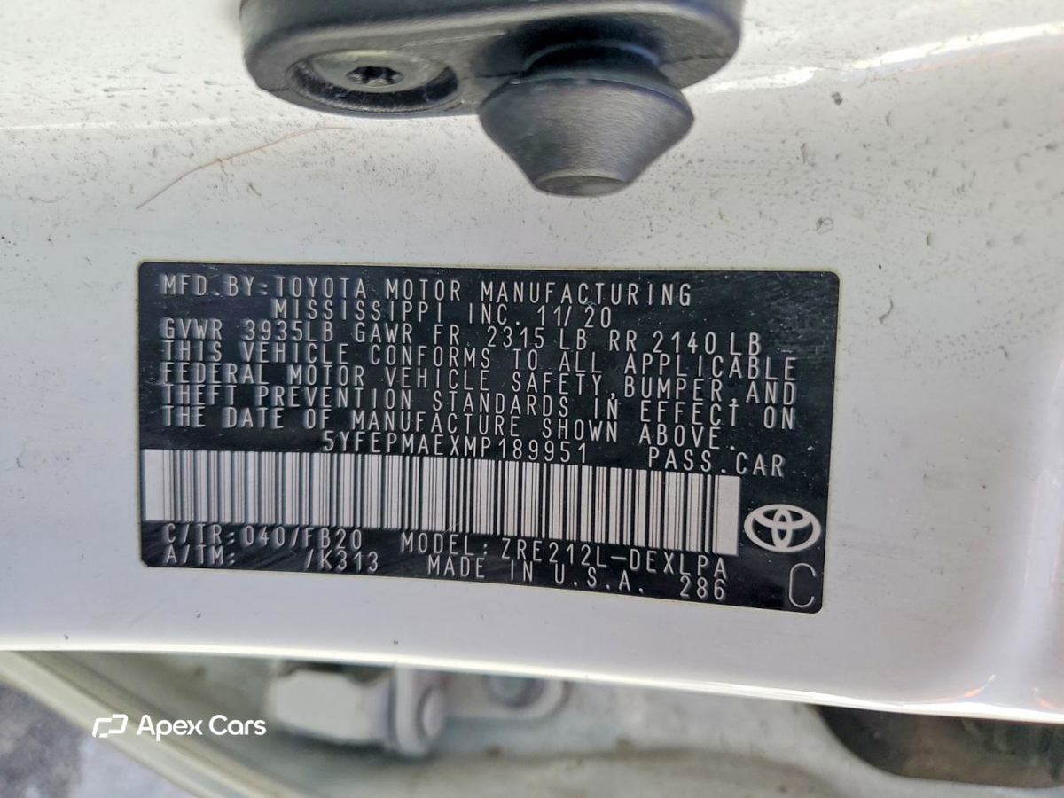 Toyota Corolla 2021