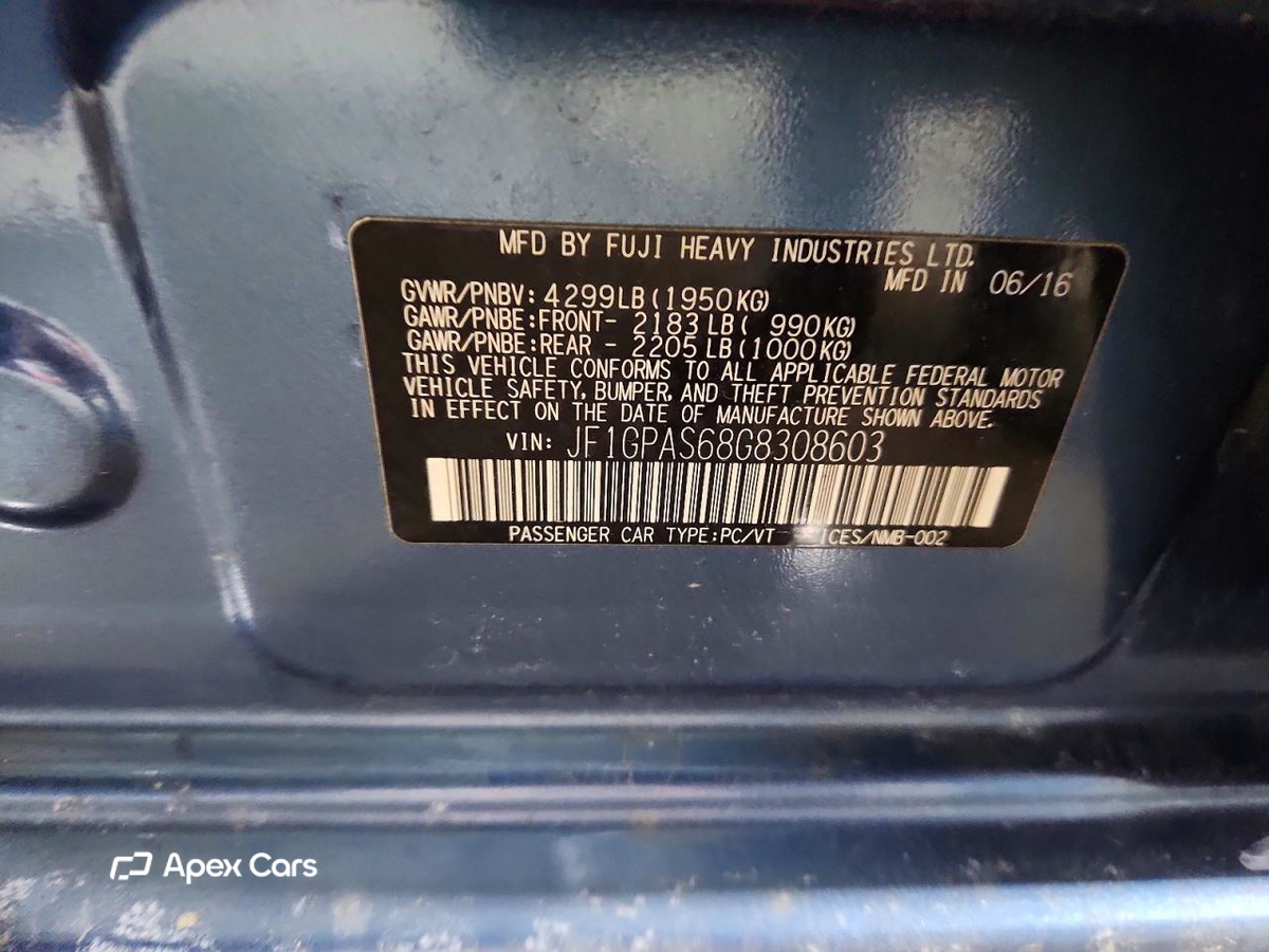 Subaru Impreza 2016