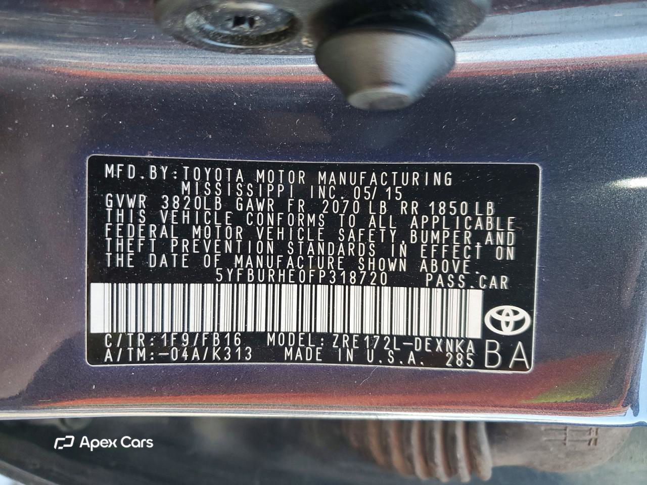 Toyota Corolla 2015