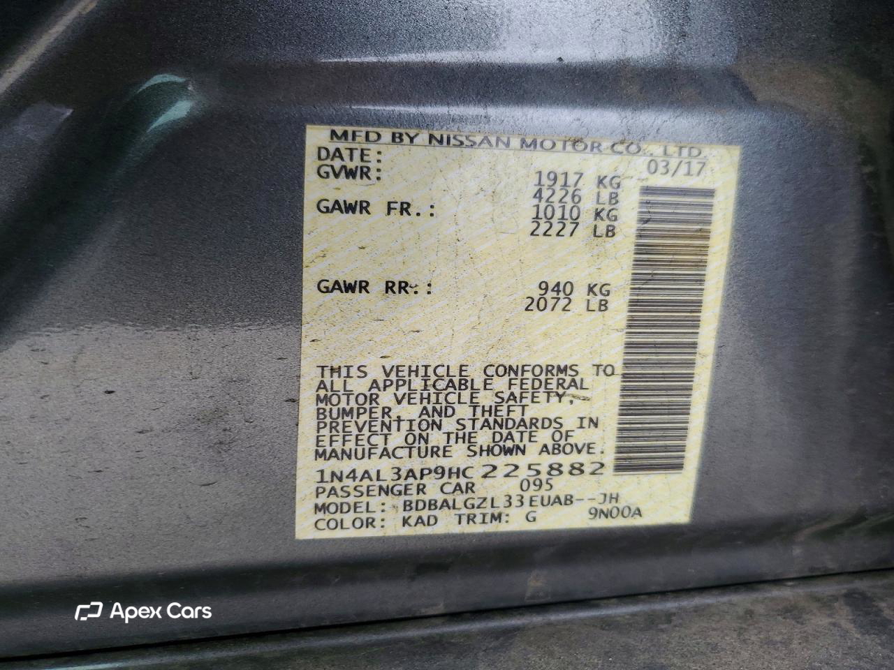 Nissan Altima 2017