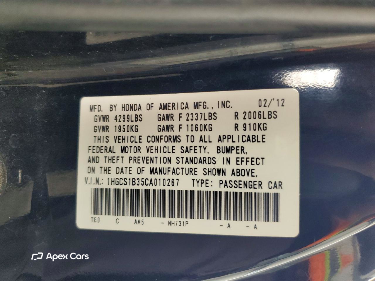 Honda Accord 2012