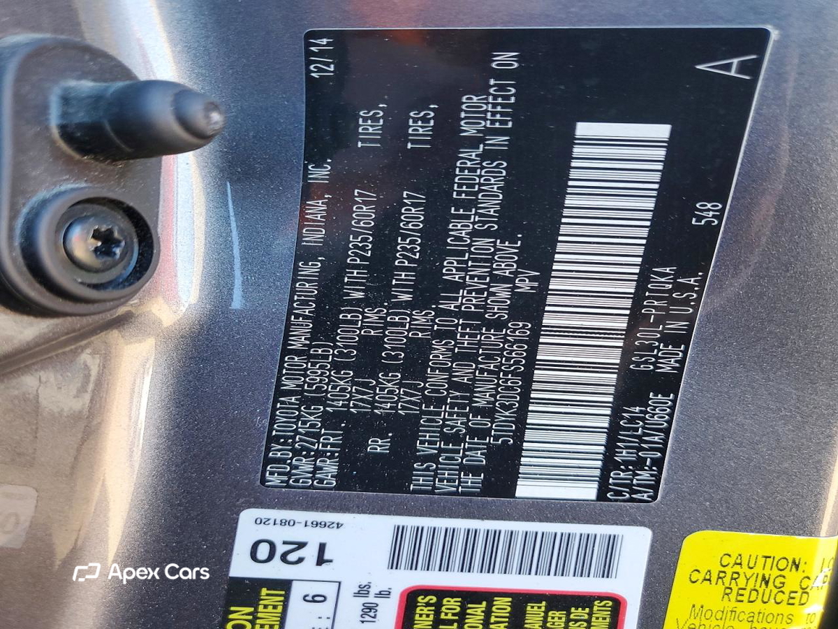Toyota Sienna 2015