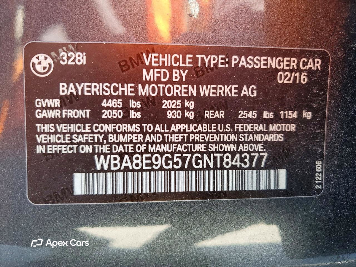 BMW Series 3 2016