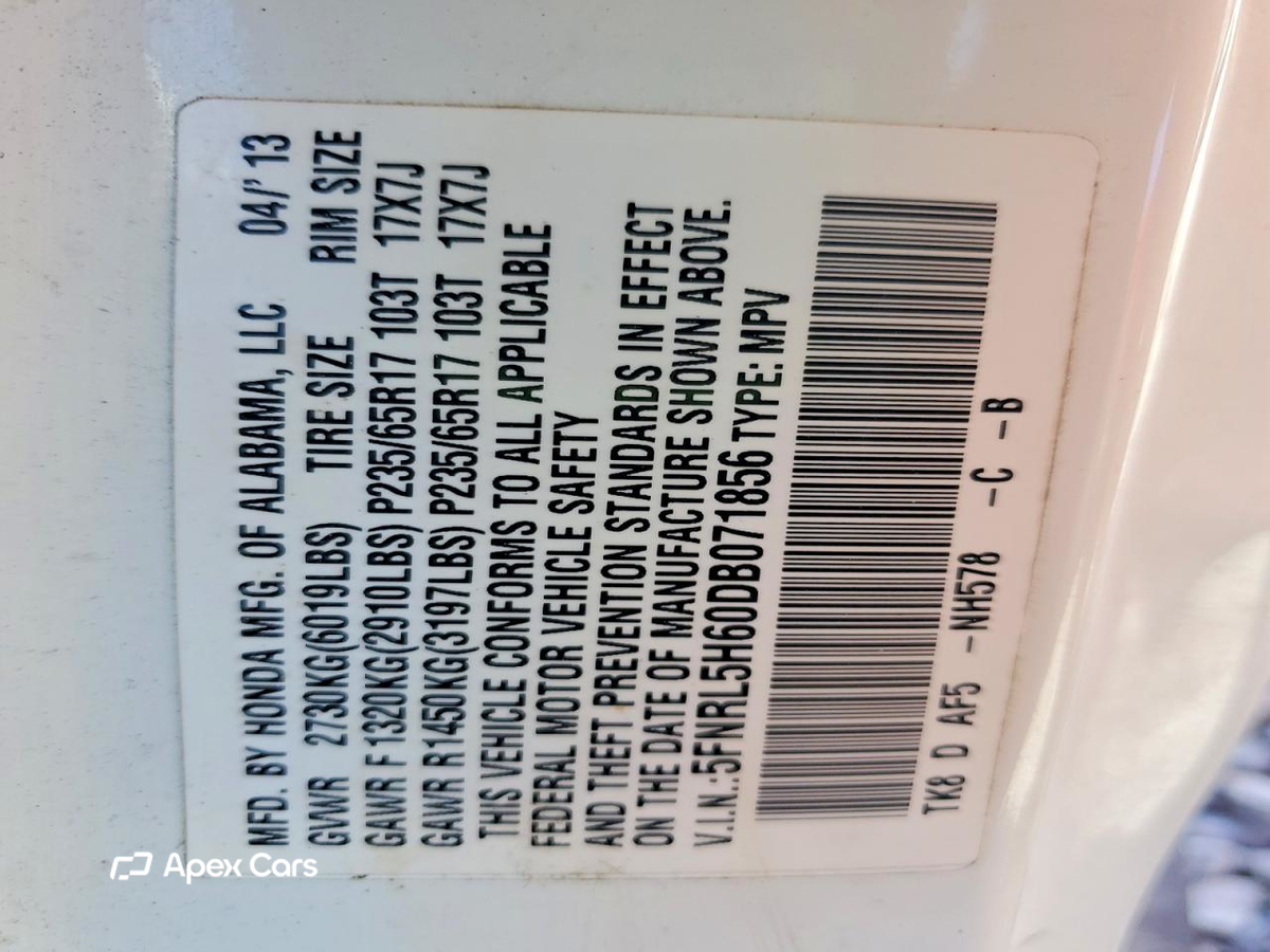 Honda Odyssey 2013