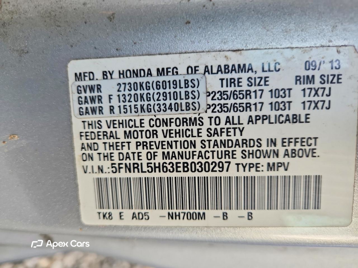 Honda Odyssey 2014