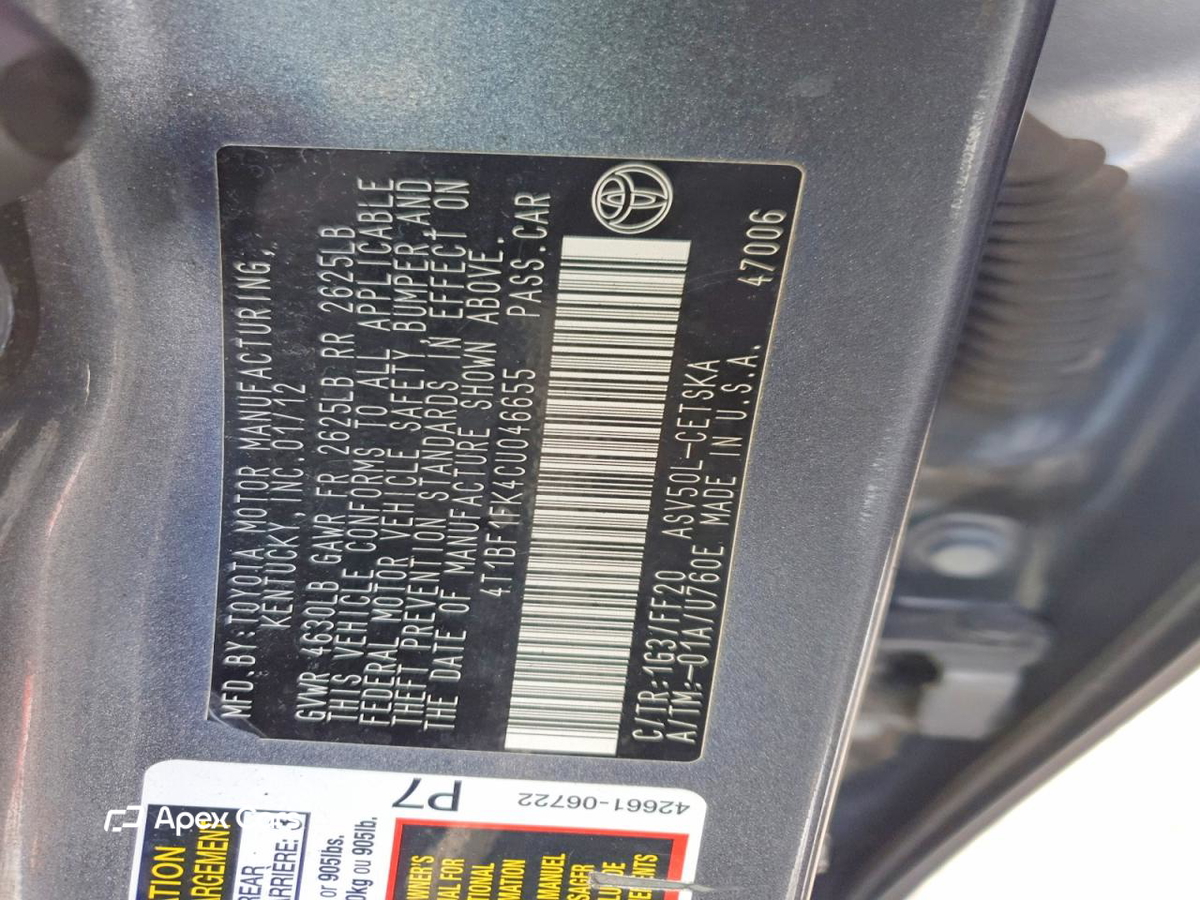 Toyota Camry 2012