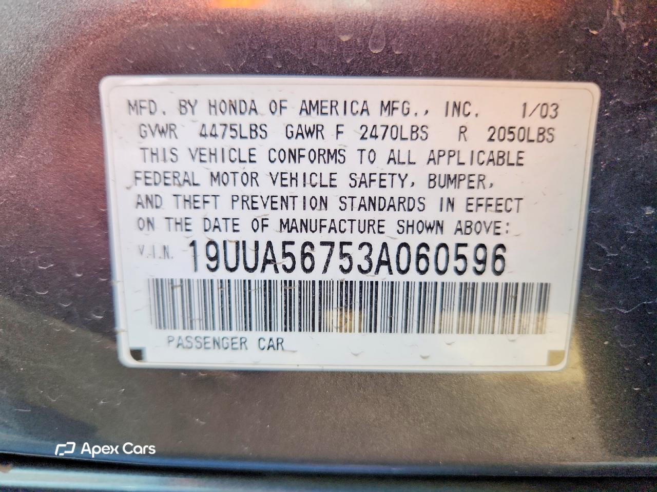 Acura TL 2003