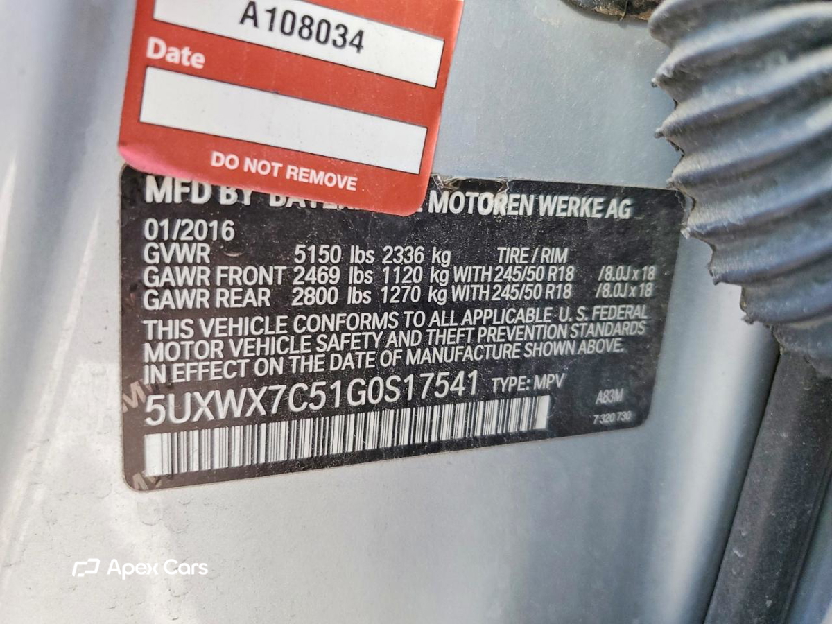 BMW X3 2016