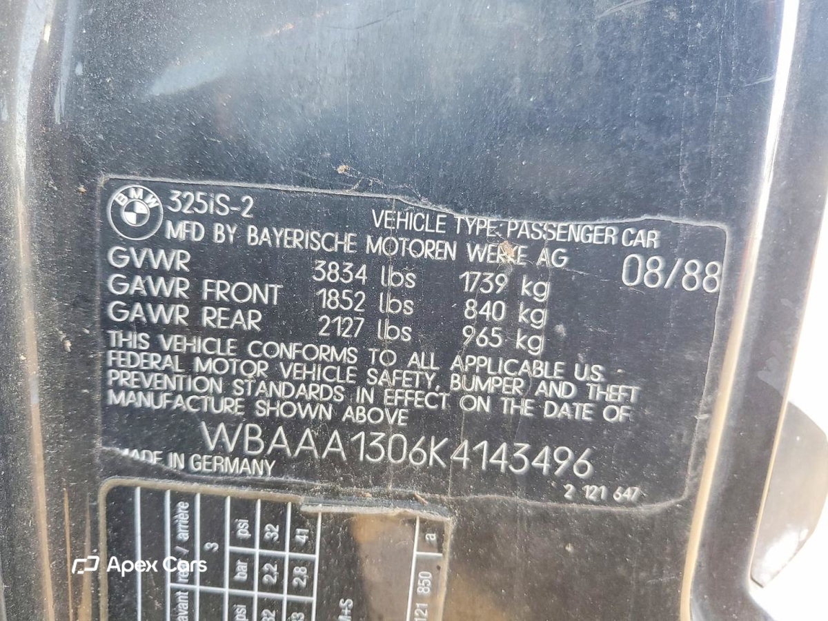 BMW Series 3 1989