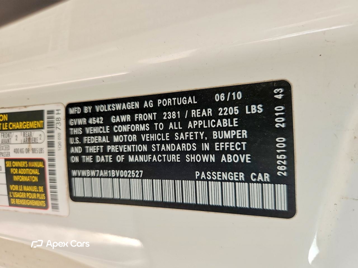 Volkswagen Eos 2011