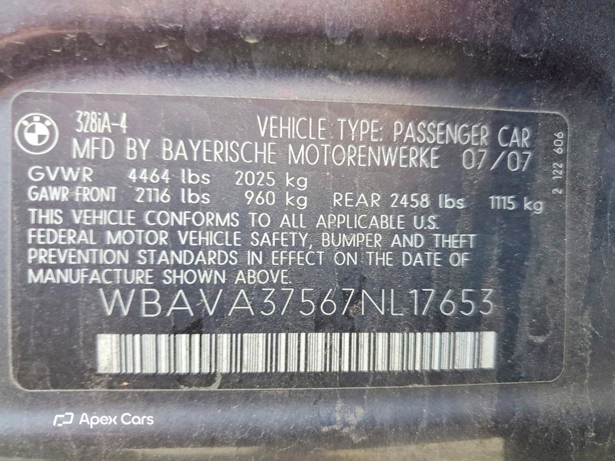 BMW Series 3 2007
