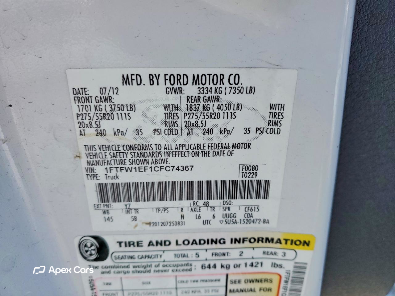 Ford F-150 2012