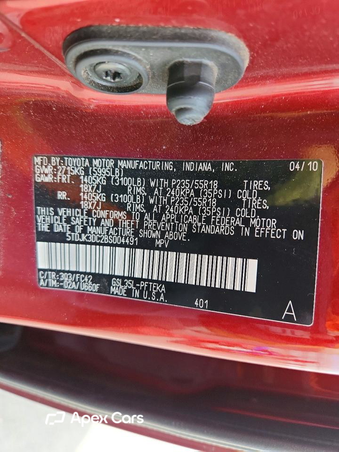 Toyota Sienna 2011