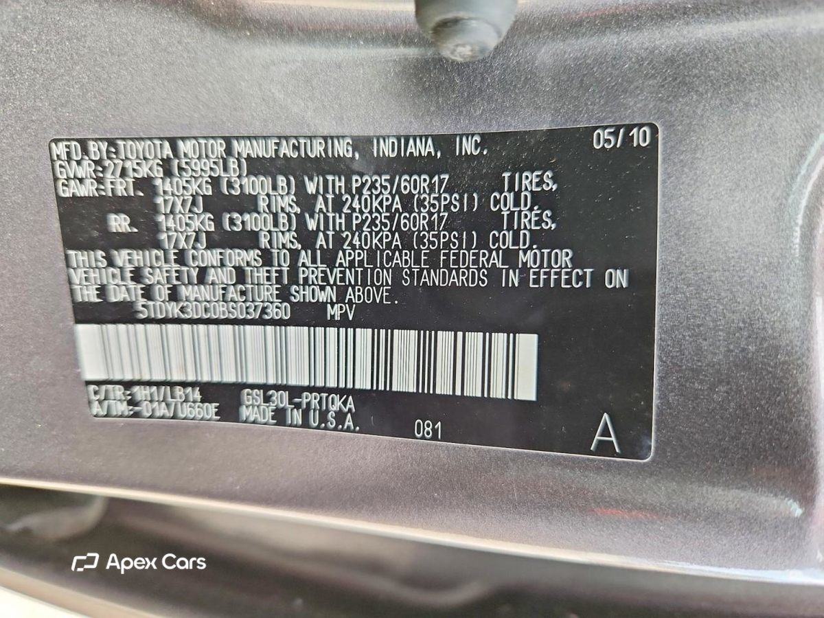 Toyota Sienna 2011