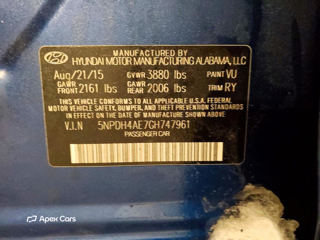 Hyundai Elantra 2016