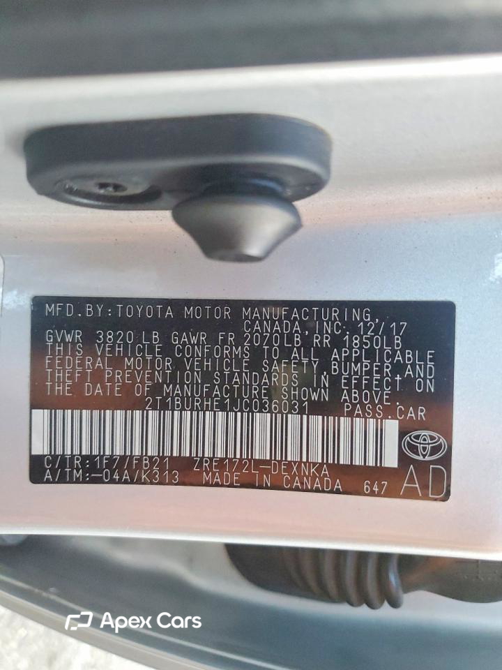 Toyota Corolla 2018