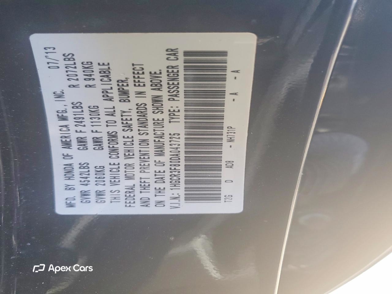 Honda Accord 2013