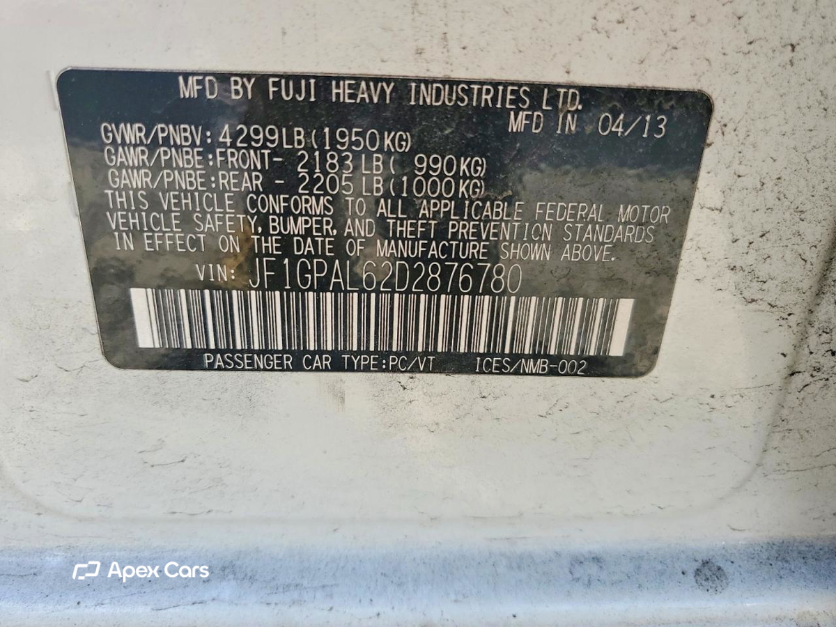 Subaru Impreza 2013