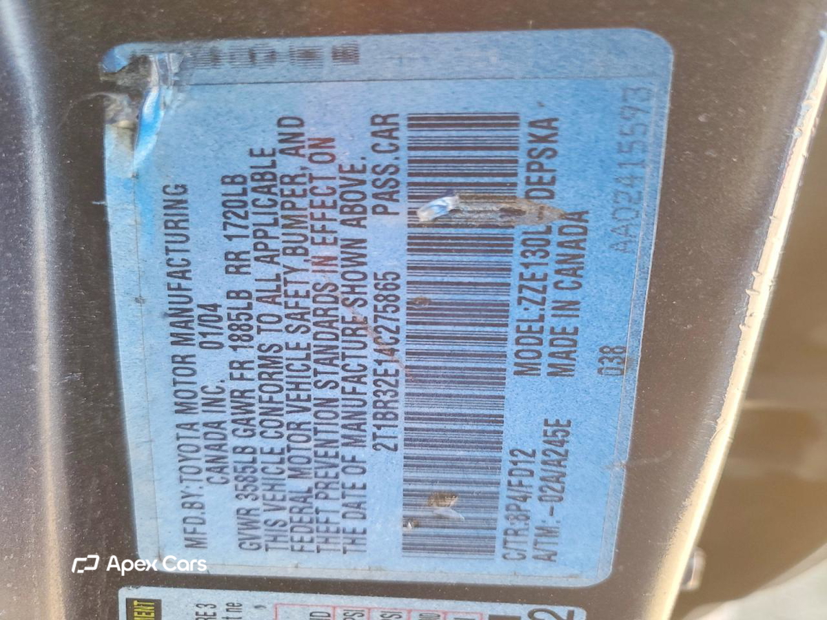 Toyota Corolla 2004