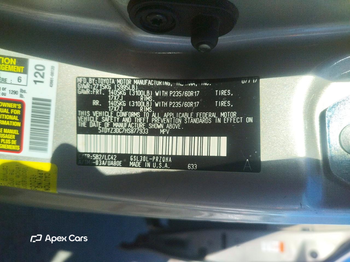 Toyota Sienna 2017
