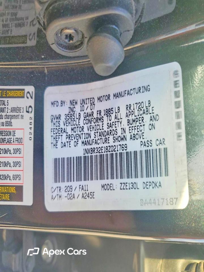Toyota Corolla 2008