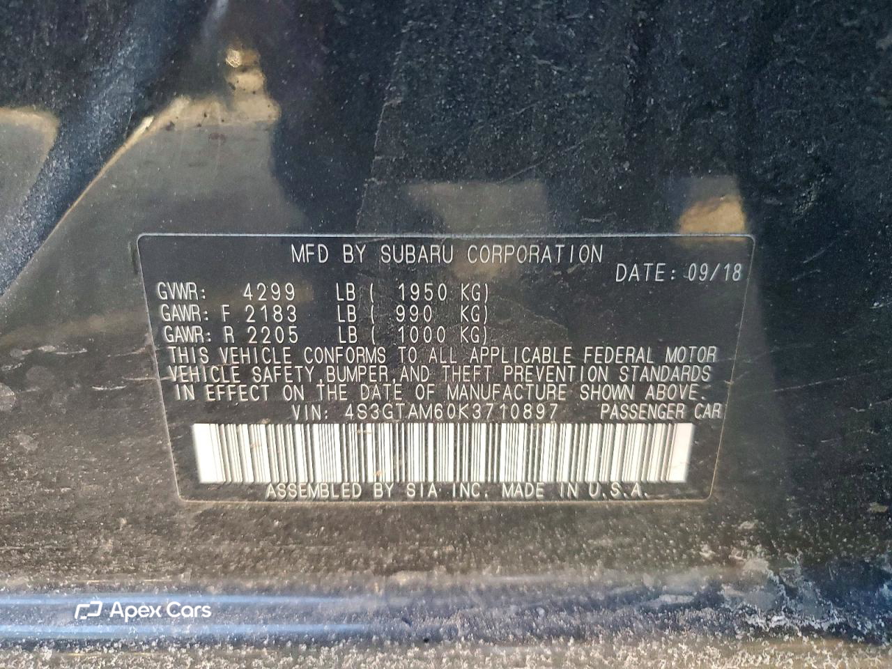 Subaru Impreza 2019