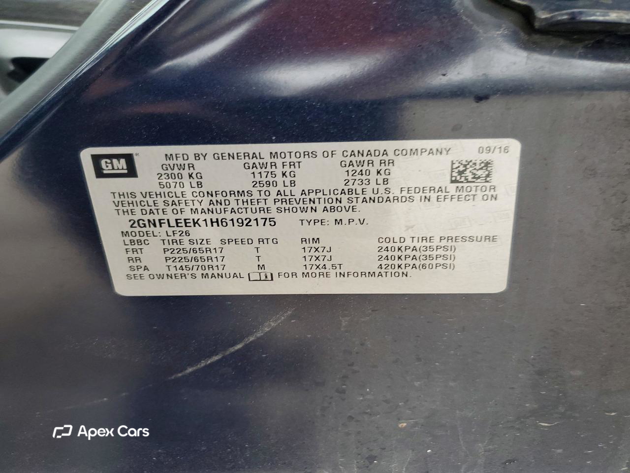 Chevrolet Equinox 2017