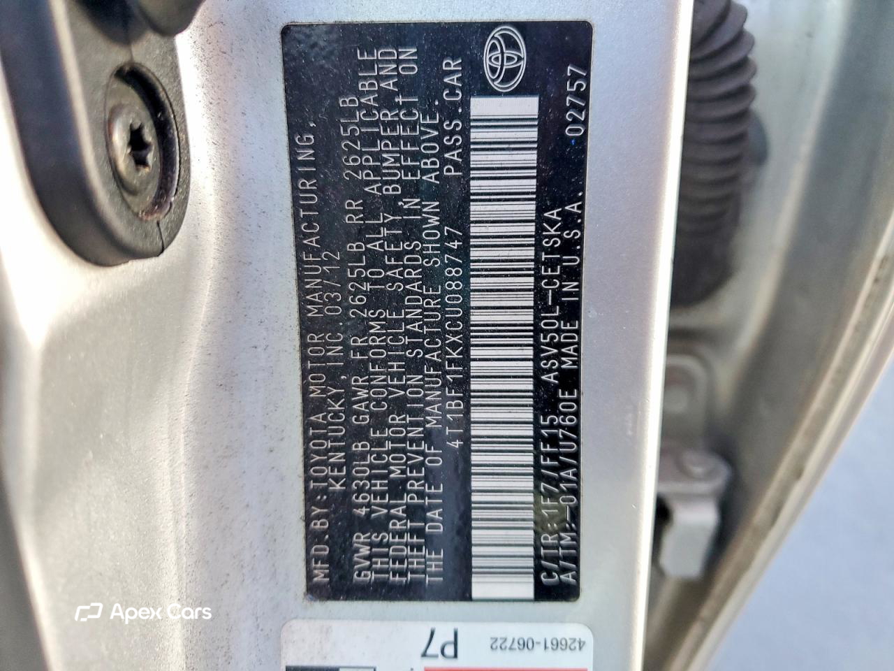 Toyota Camry 2012