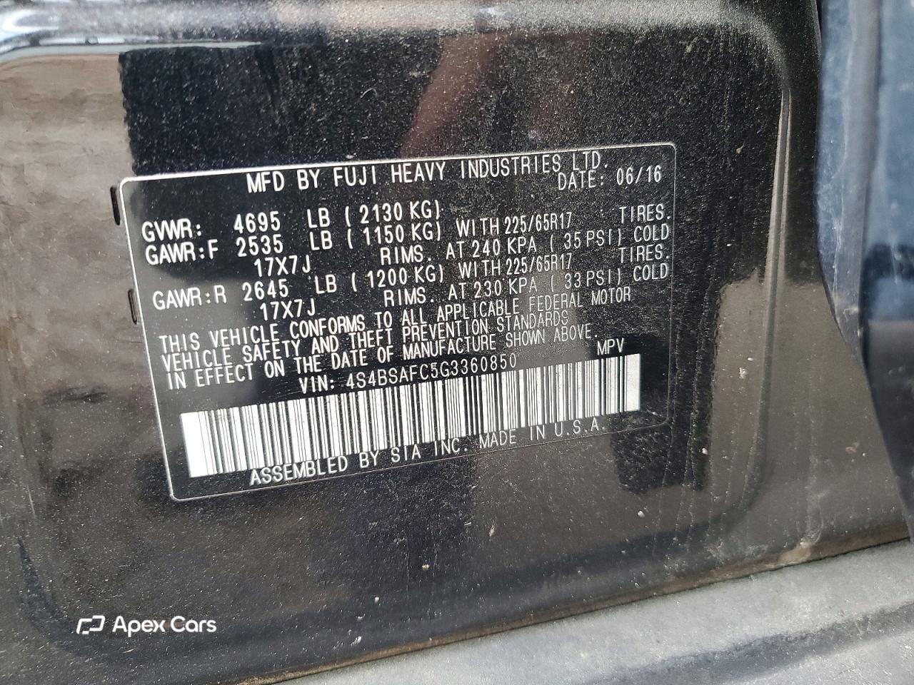Subaru Outback 2016