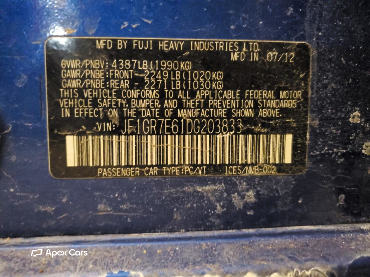 Subaru Impreza 2013
