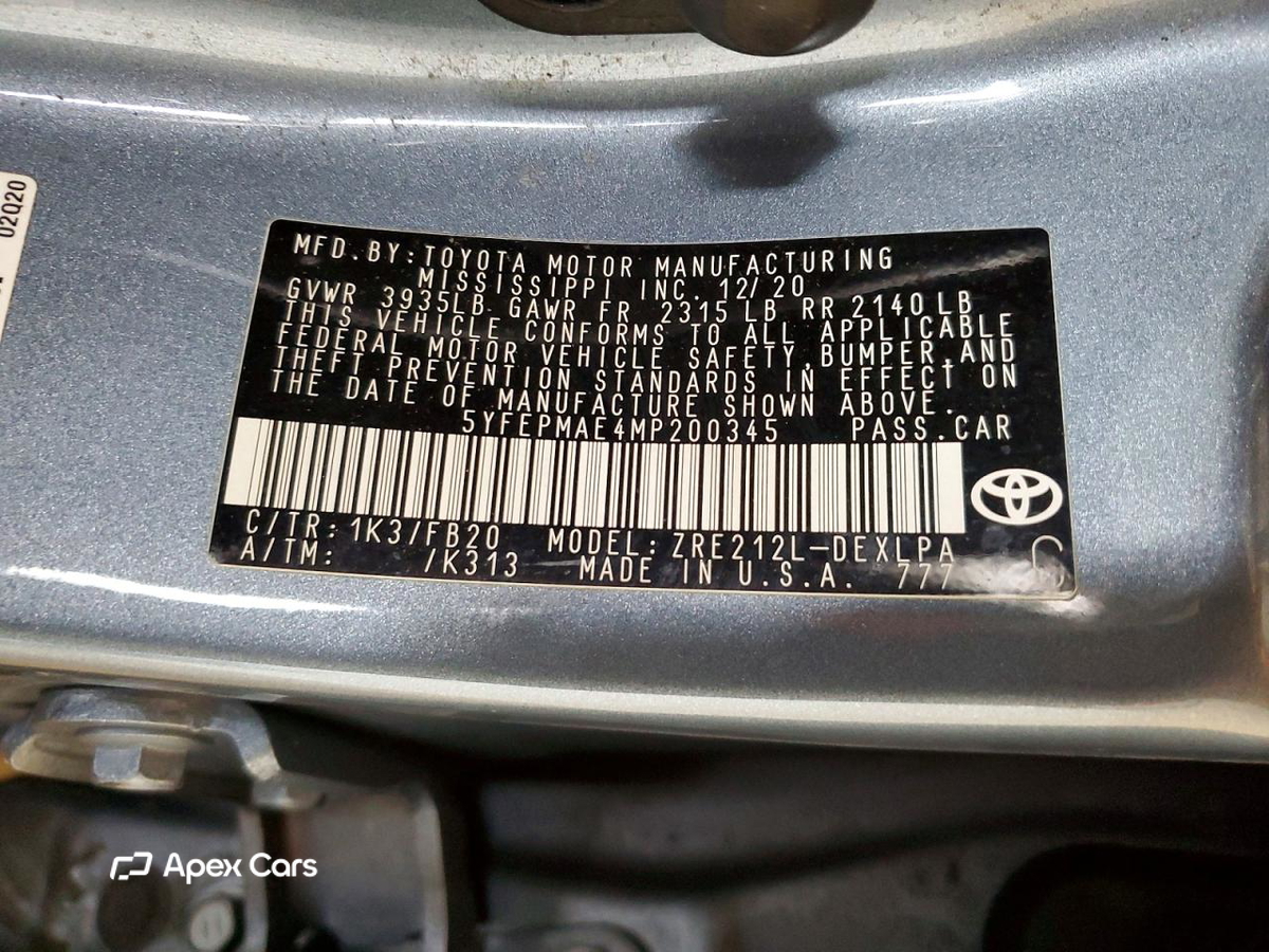 Toyota Corolla 2021