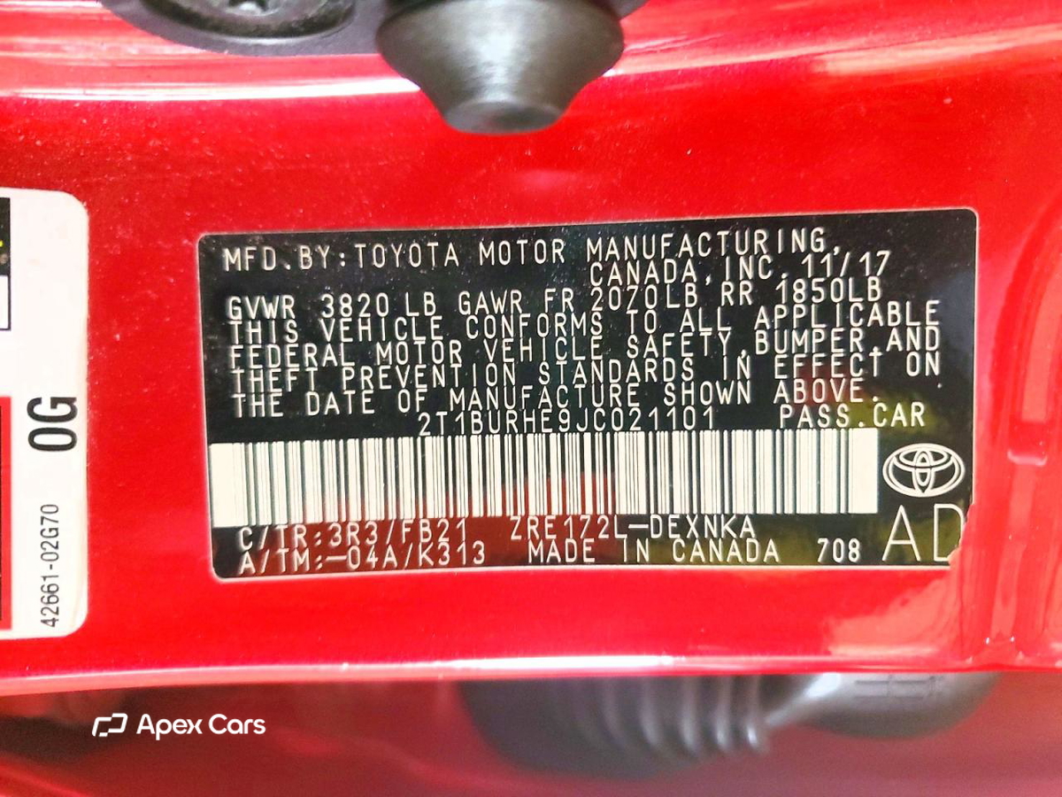 Toyota Corolla 2018