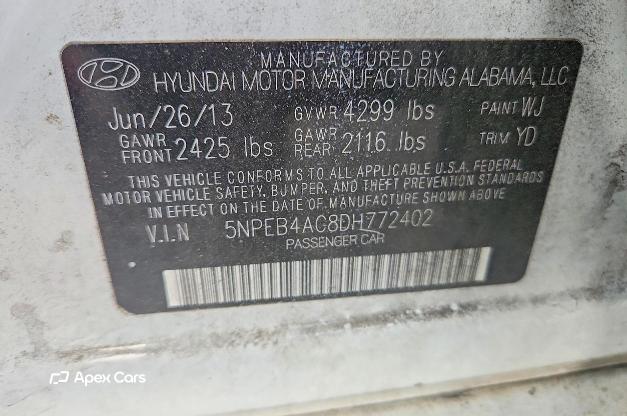 Hyundai Sonata 2013