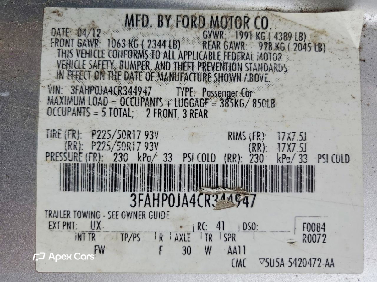 Ford Fusion 2012