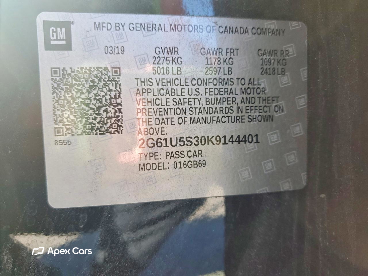 Cadillac XTS 2019