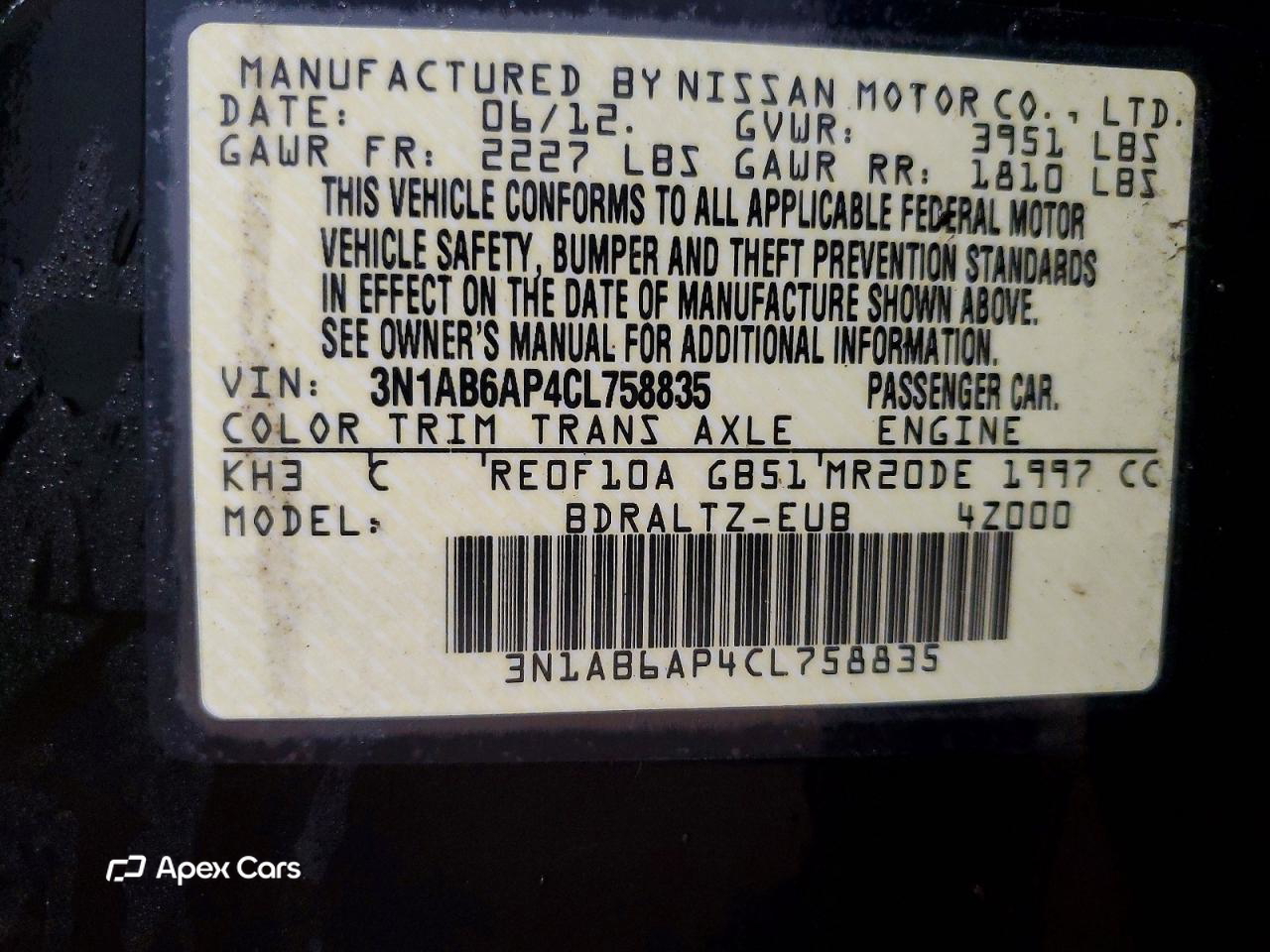Nissan Sentra 2012