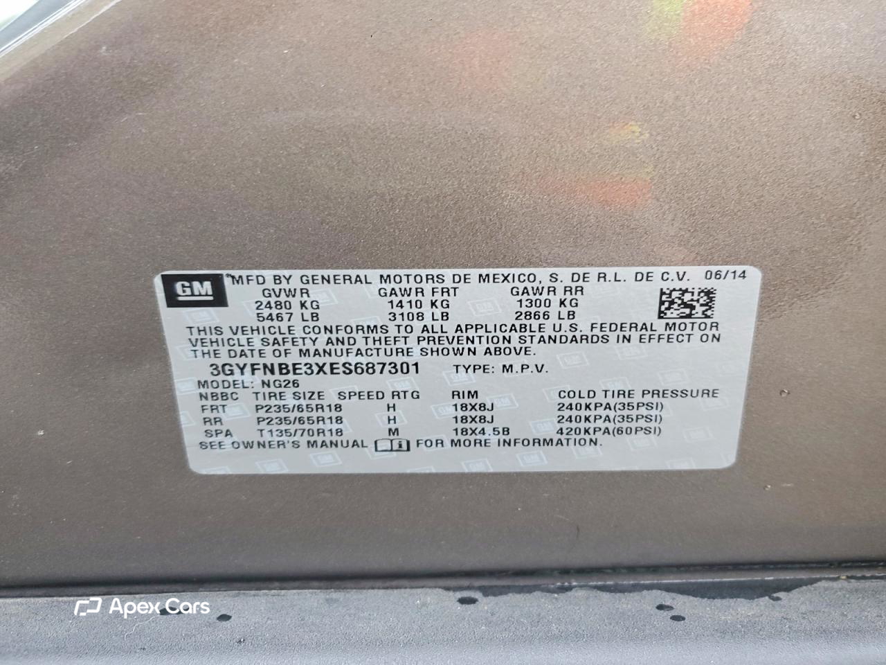 Cadillac SRX 2014