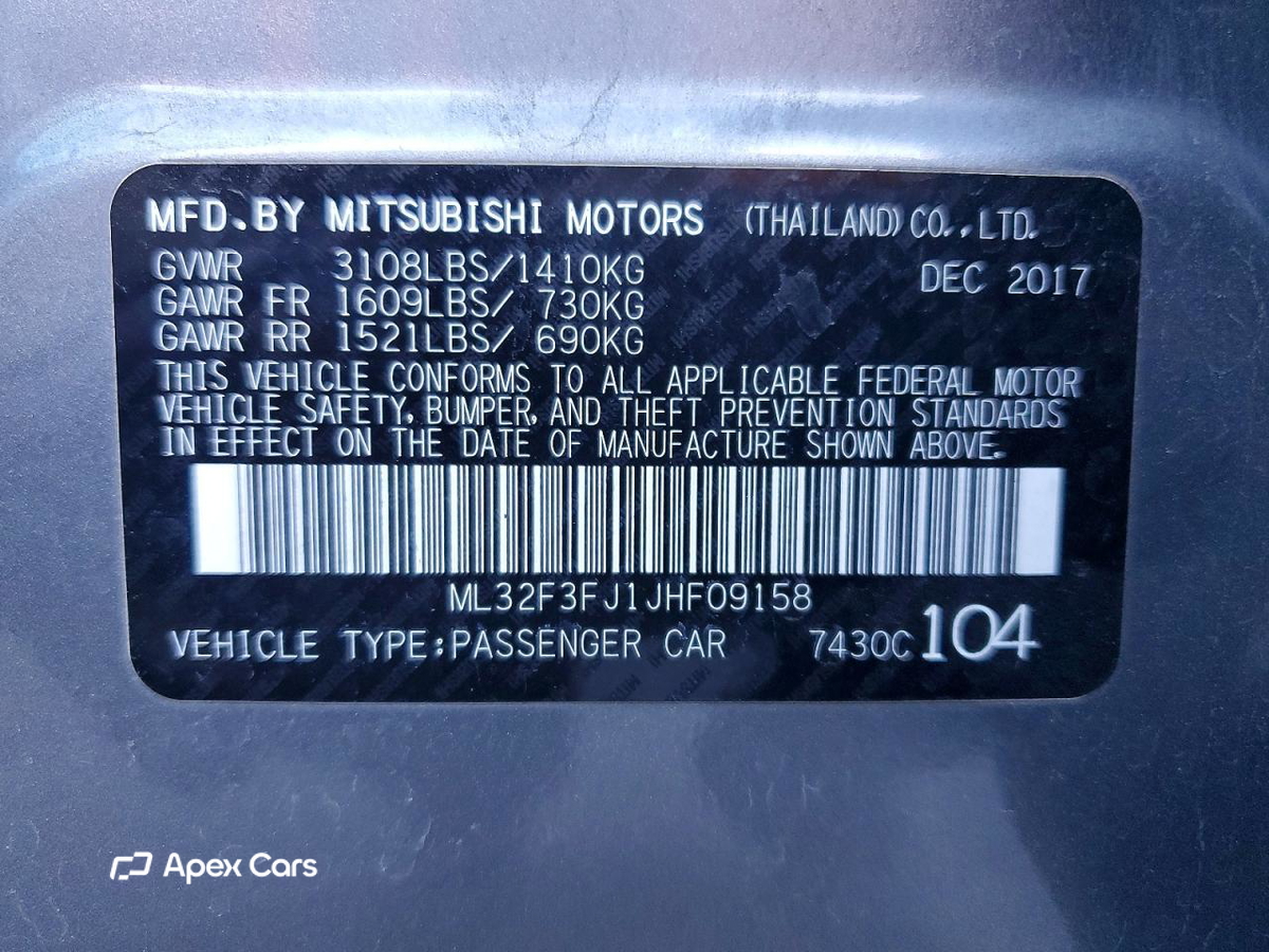 Mitsubishi Mirage 2018