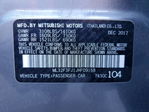 Mitsubishi Mirage 2018