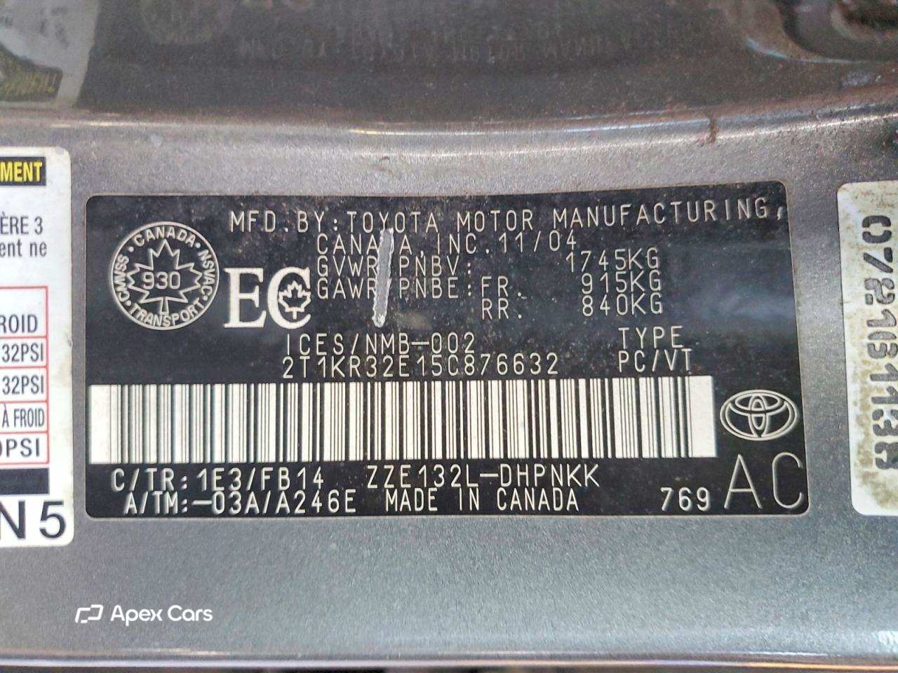 Toyota Matrix 2005