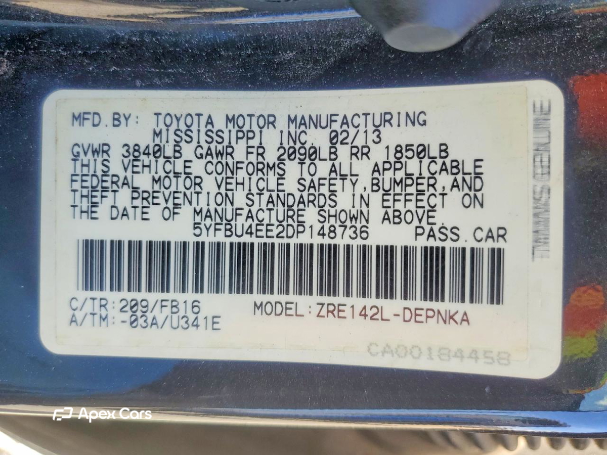 Toyota Corolla 2013