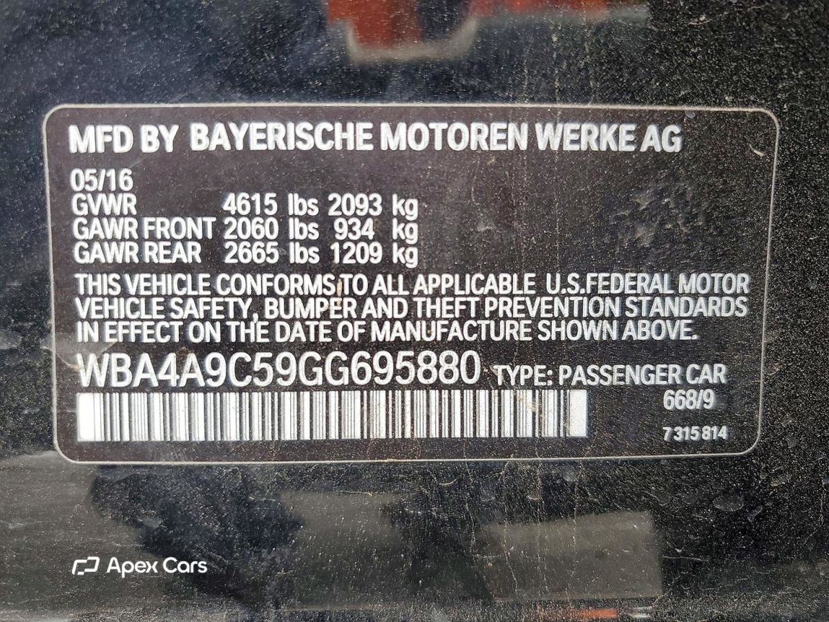 BMW Series 4 2016