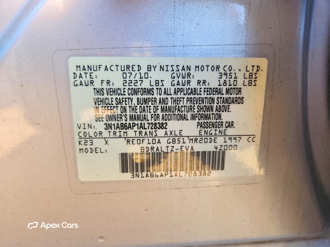 Nissan Sentra 2010