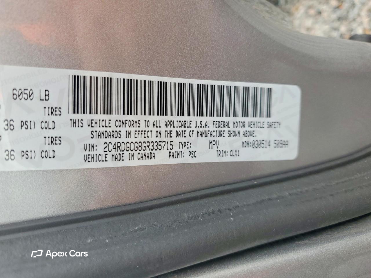 Dodge Caravan 2016