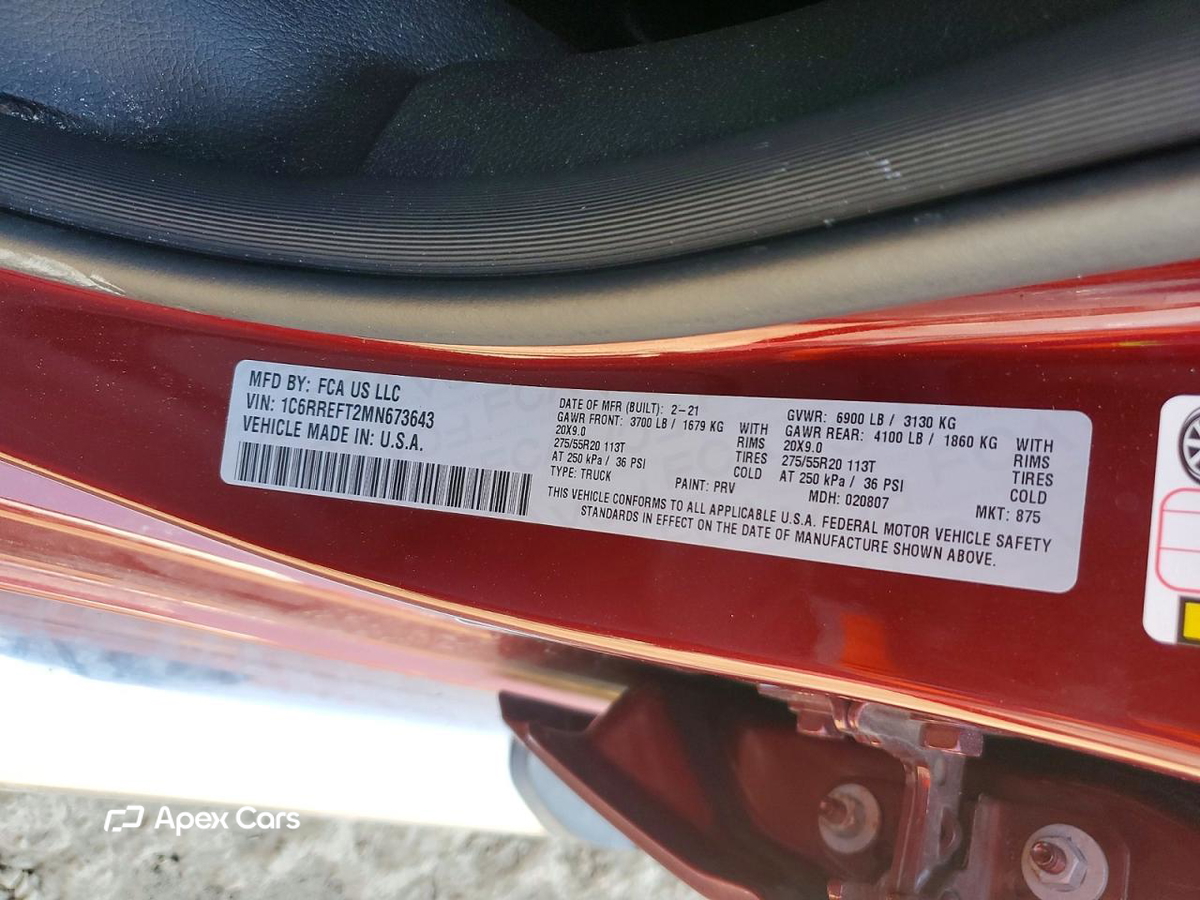 RAM 1500 2021