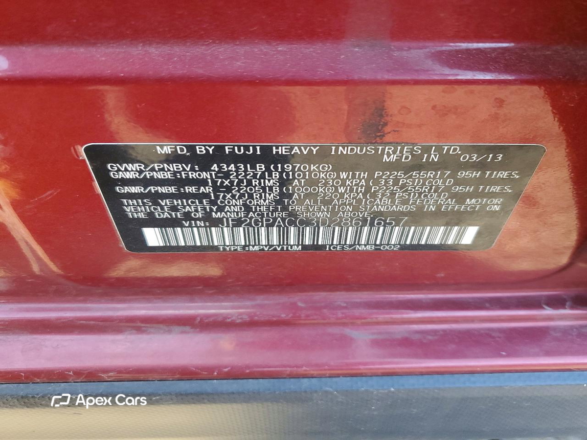 Subaru XV 2013