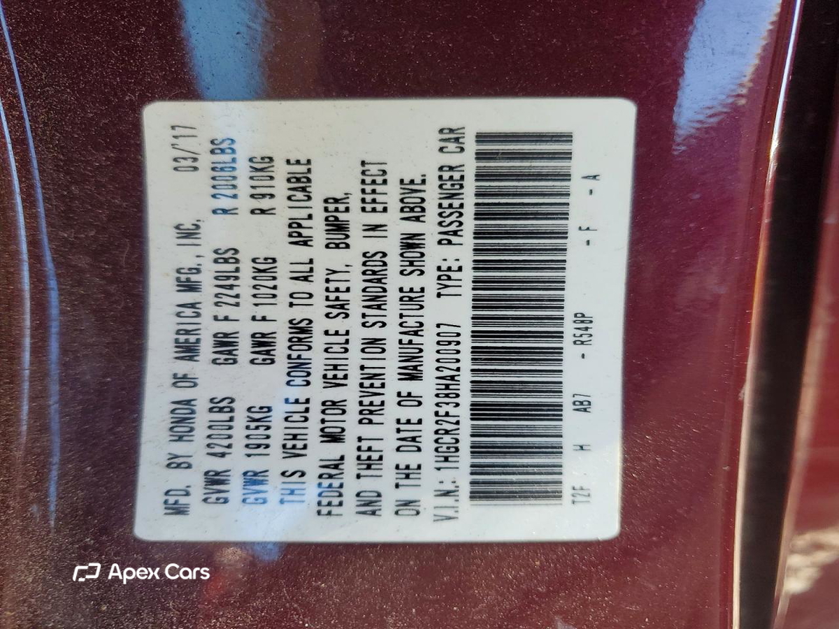 Honda Accord 2017