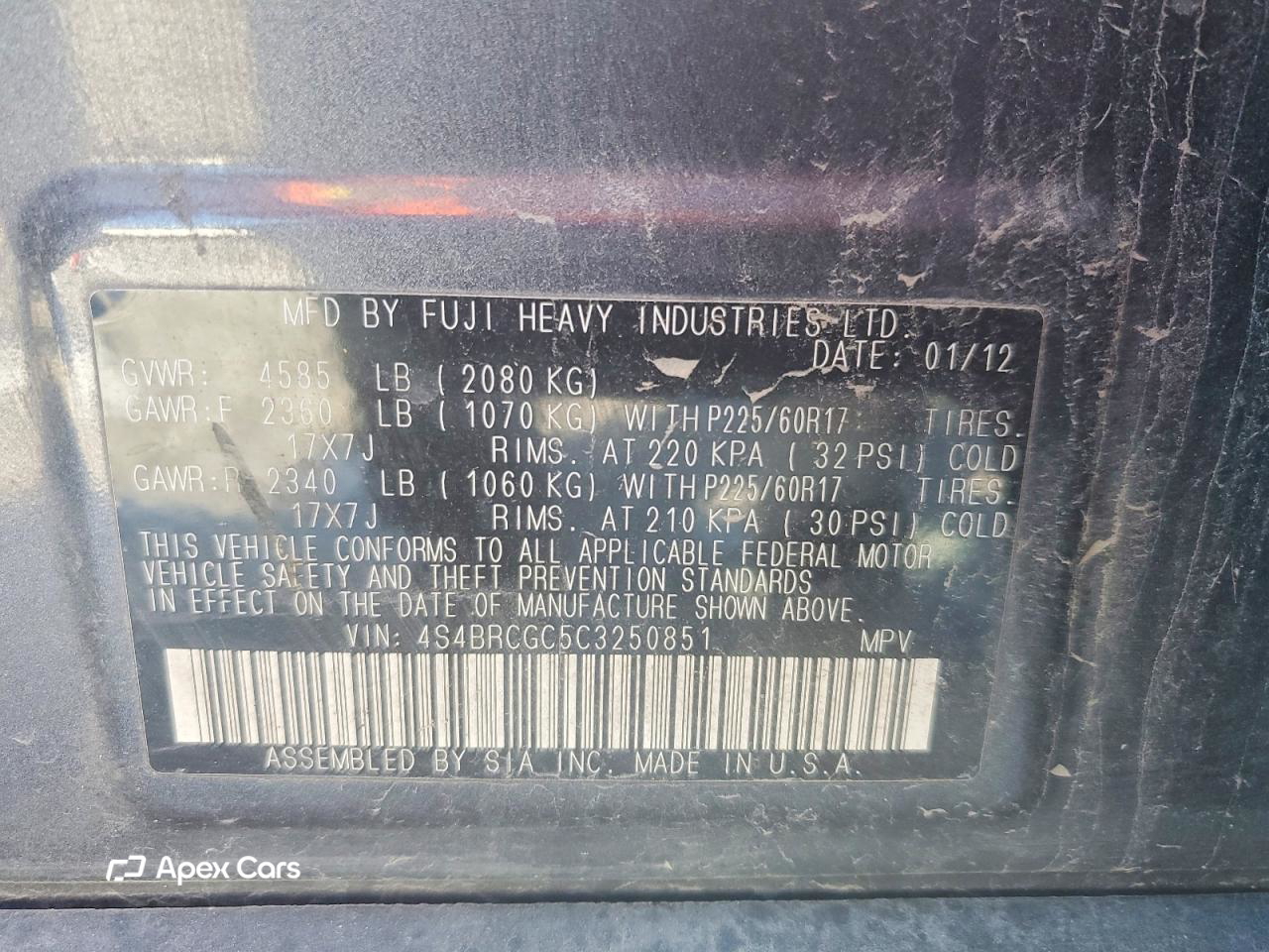 Subaru Outback 2012