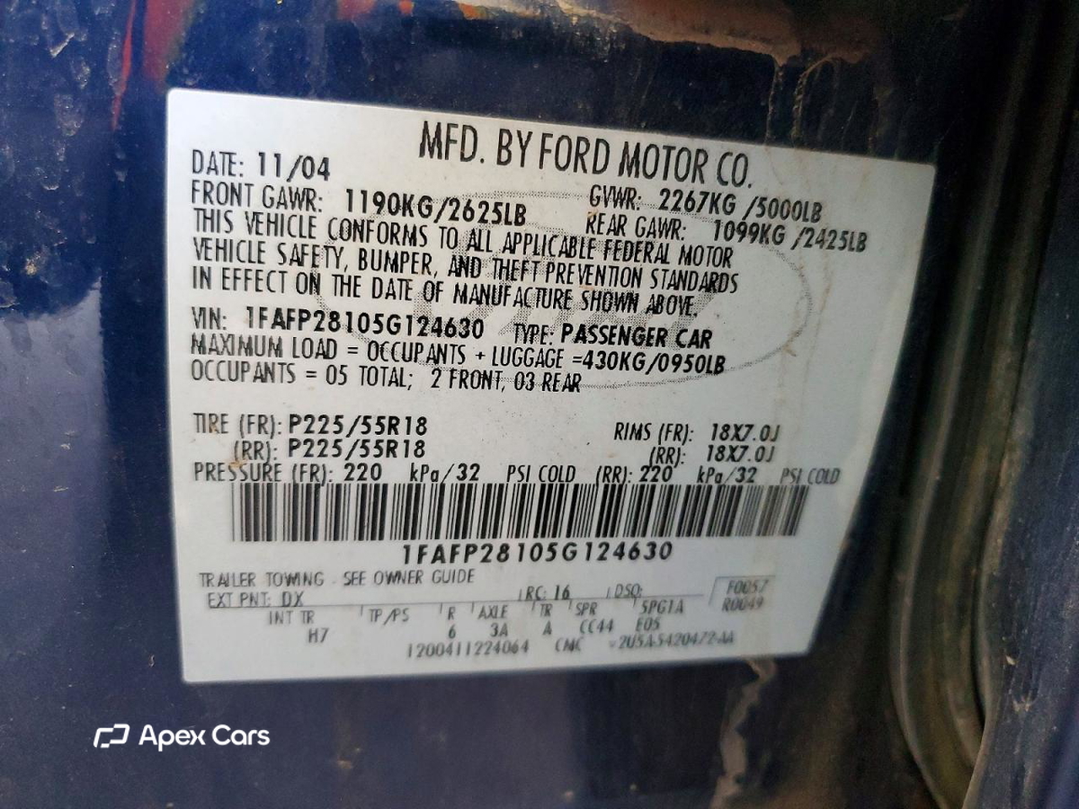 Ford Five Hundred 2005