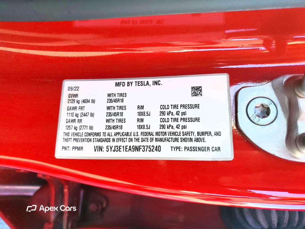 Tesla Model 3 2022